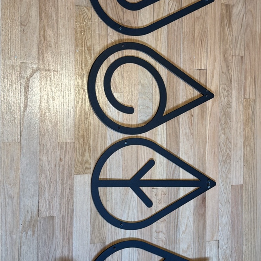 Black Metal Wall Art Decor